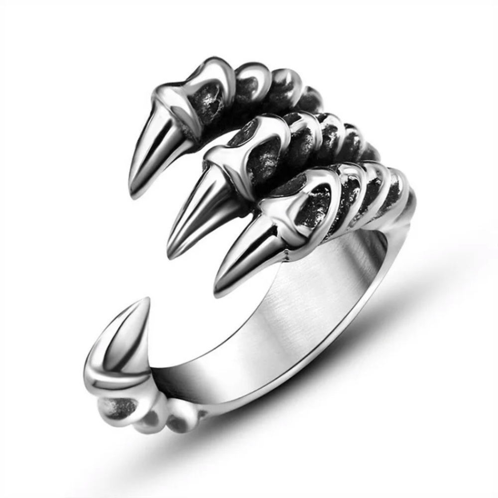 Claw Ring Stainless Steel Open Ring Adjustable